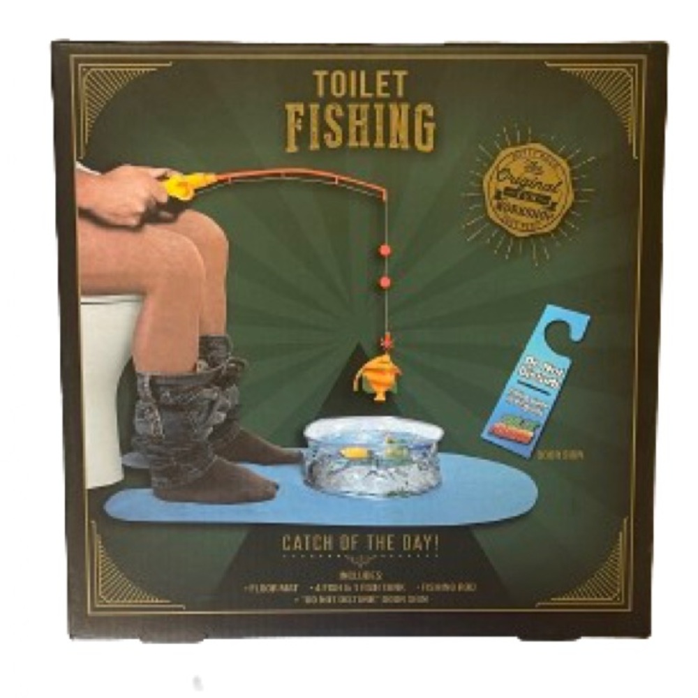 Novelty Toilet Fishing Game Set For Kids & Adult Funny Bathroom Fishing Toy